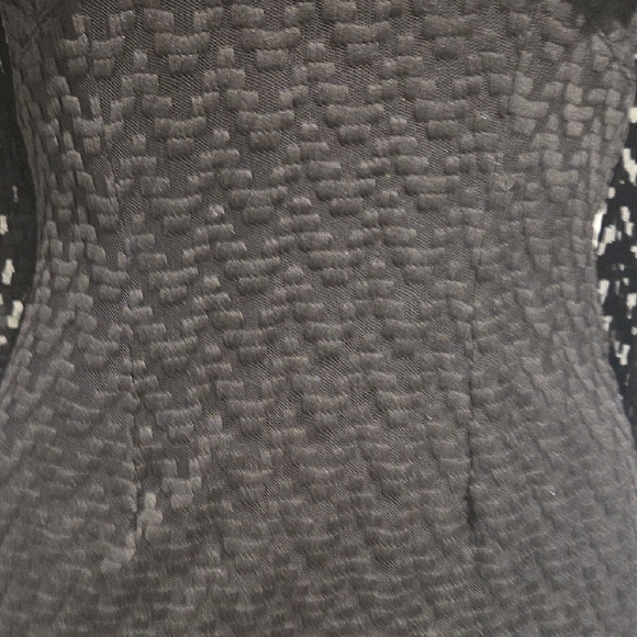 Elegant Black Lace Long Sleeve Dress - Picture 6 of 16